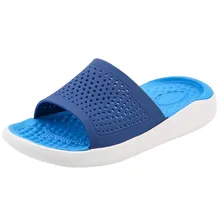 Мужская обувь; пляжные повседневные мужские шлепанцы; Повседневные Дышащие шлепанцы с перфорацией; обувь на плоской подошве; нескользящие мужские шлепанцы;#1226