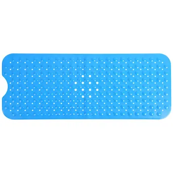 

High Quality Blues Rectangles Non-Slip Secure Safety Mat With Suction Cup Suitable For Bathtub Kitchen Bathroom Home Use