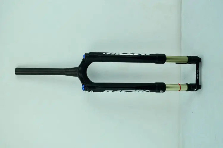 PASAK MTB горный велосипед из углеродного волокна вилка амортизатор 27,5 29 дюймовая подвеска перевернутая газовая воздушная вилка через ось дисковый тормоз - Цвет: 27.5 matt black