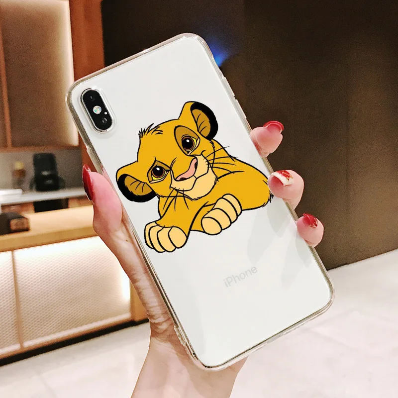 Король Лев simba Pumba Hakuna Matata Мягкий силиконовый чехол для телефона для iPhone 11 11Pro 5 5S SE 6 6S 6 7 8Plus Max XS XR X 10 - Цвет: TPU