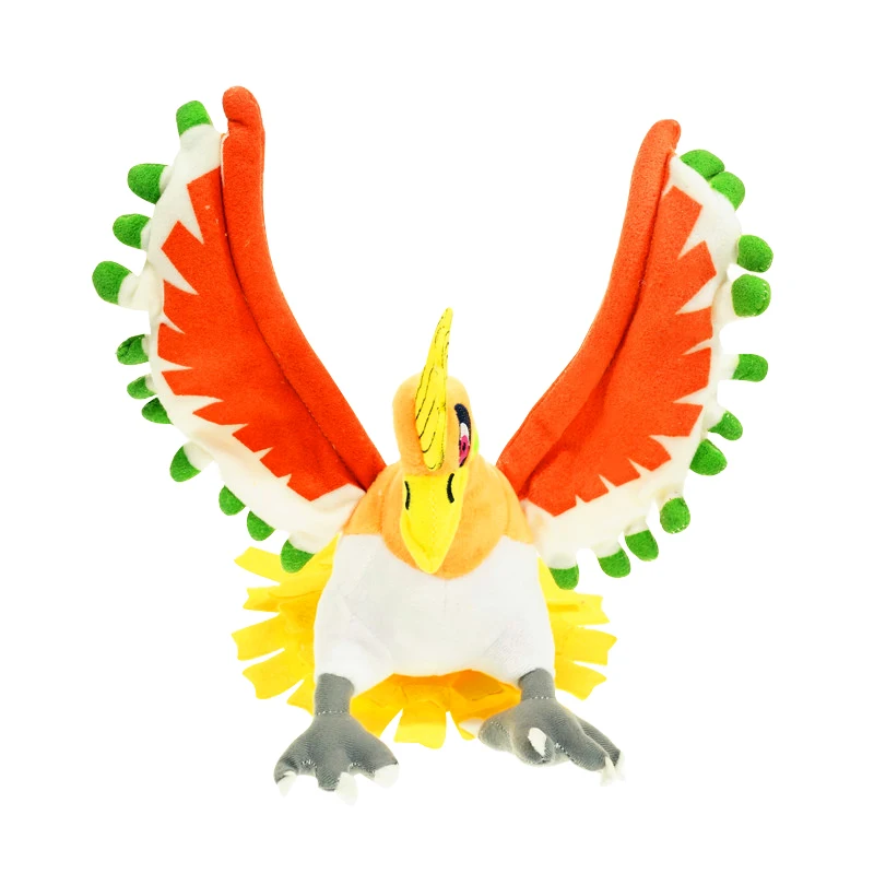 Greninja Cubone sumowoodo Mew Kyogre Dragonite Ho-Oh Psyduck Groudon Плюшевые игрушки мультфильм аниме мягкие куклы Подарки для детей - Цвет: 25cm Ho-oh B