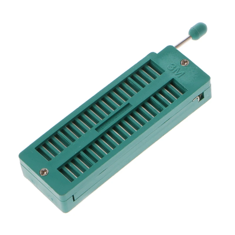 

16 20 24 28 40 P Pin 2.54MM Green DIP Test Universal ZIF IC Socket Welding Solder Type
