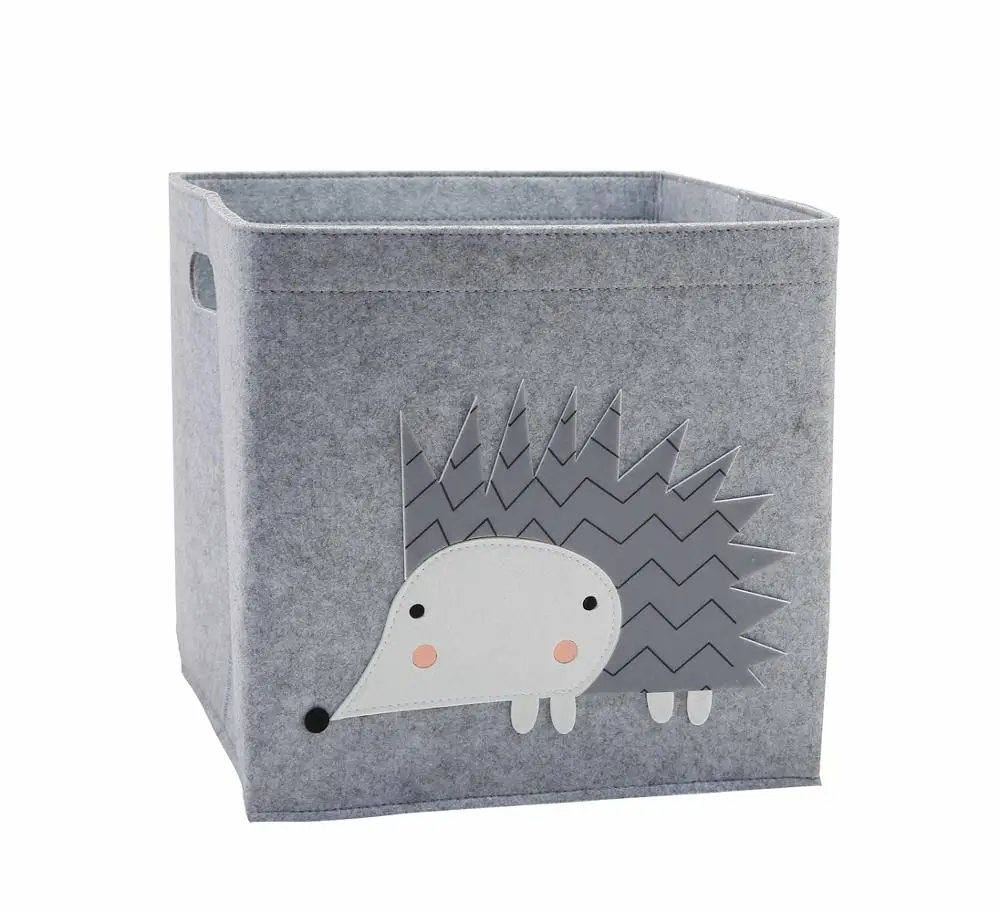 cube storage bins Cube Folding Toys Storage Box Kids Toys Organizer Box Felt Cloth Fabric Storage Basket For Cartoon Animal Nursery Toy Bins vintage Storage Boxes & Bins Storage Boxes & Bins