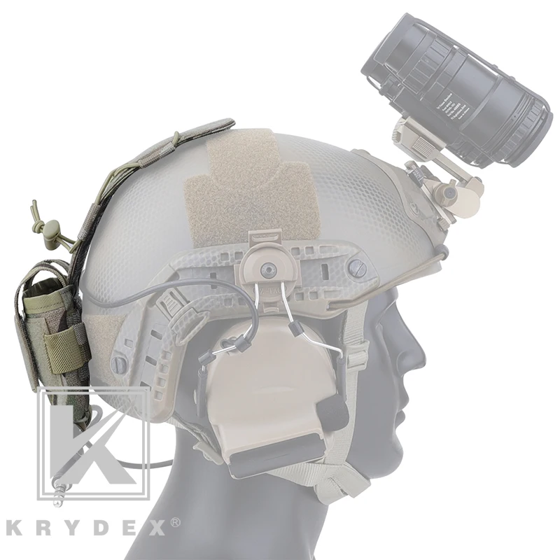 KRYDEX MK2 Тактический GPNVG-18 батарейный мешок противовес батарейный ящик для Боевого Шлема аксессуар система хранения MC
