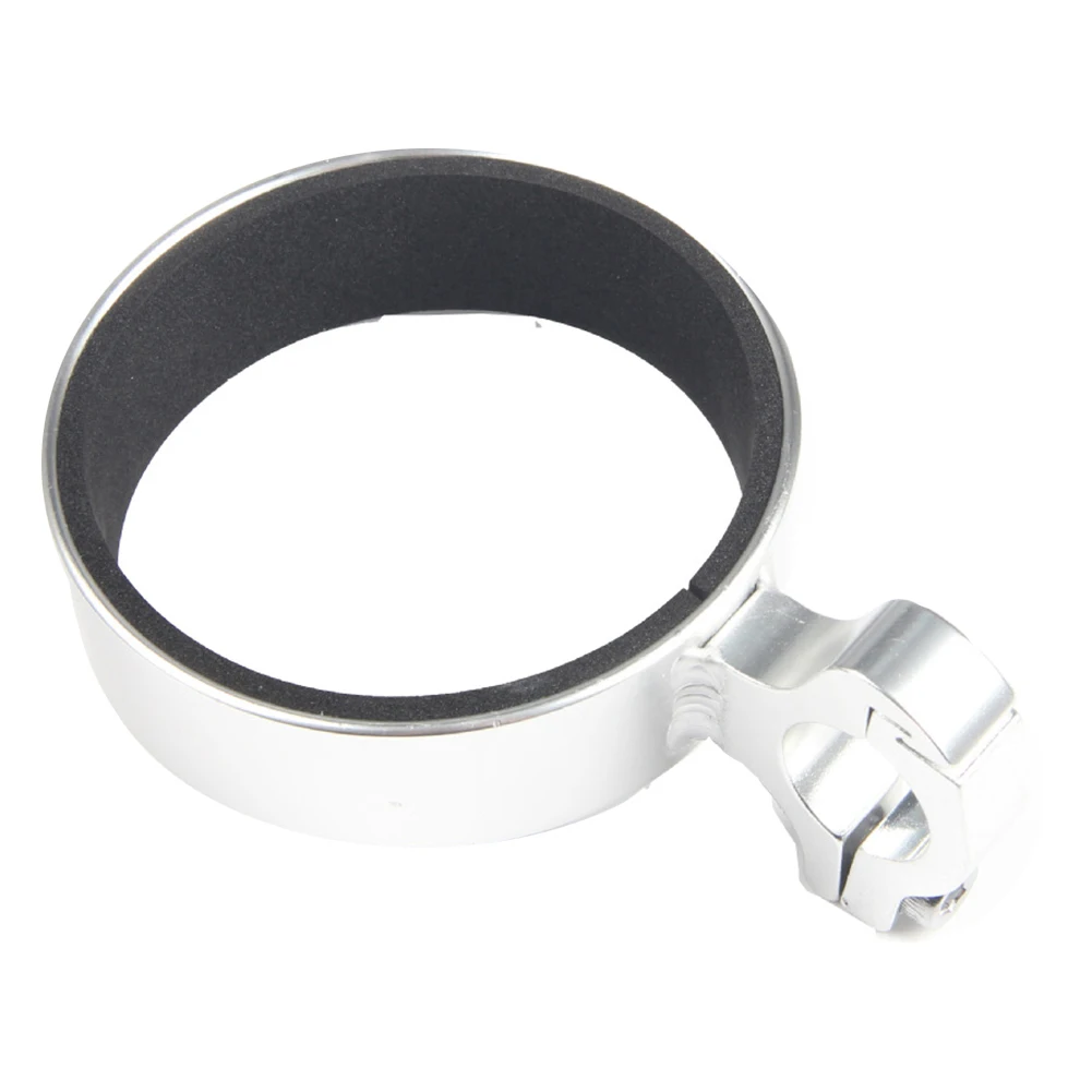 Bicycle Cycling Cup Holder Motorcycle Bicycle Bike Handlebar Mount Coffee Drinks Cup Holder Bracket Aluminum For Handlebar Rack - Цвет: Silver
