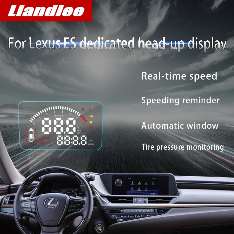 Liandlee Автомобильный дисплей HUD для Lexus ES 2013~, цифровой проектор, детектор расхода топлива