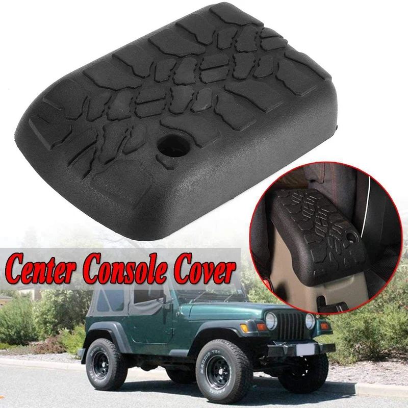 Новинка-для Jeep для Wrangler Tj 97-01 универсальные автомобильные подлокотники, Крышка центральной консоли, Прочный Ридж, черный подлокотник, ящик для хранения Cov