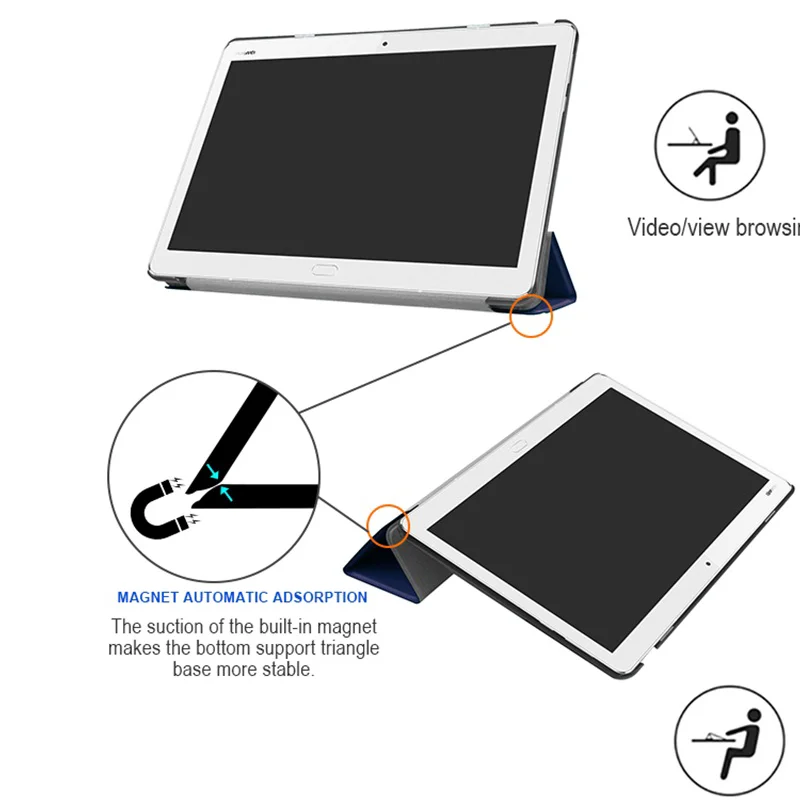 Чехол для huawei MediaPad M3 Lite 10 10,1, защитный чехол, чехол для планшета BAH-W09 BAH-AL00 1"+ Бесплатный подарок