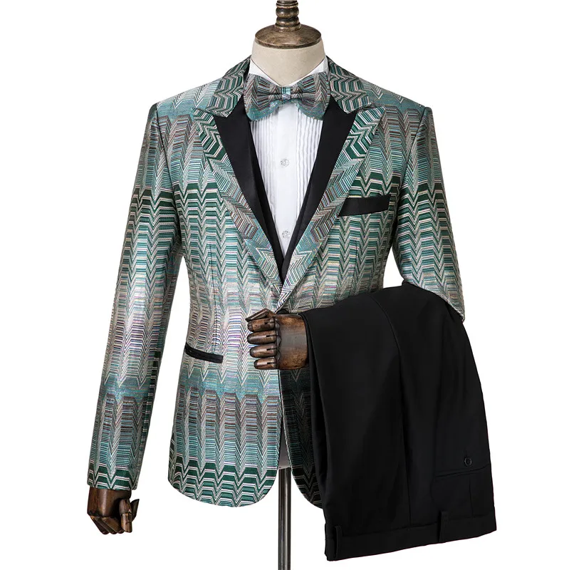 3 шт. мужской свадебный костюм с брюками | Мужская одежда