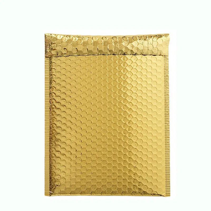 Packaging Shipping Bubble Mailers Gold Self Seal Padded Envelopes Bag Bubble Mailing Bags Gift Wrapping Storage 10pcs 23*29cm