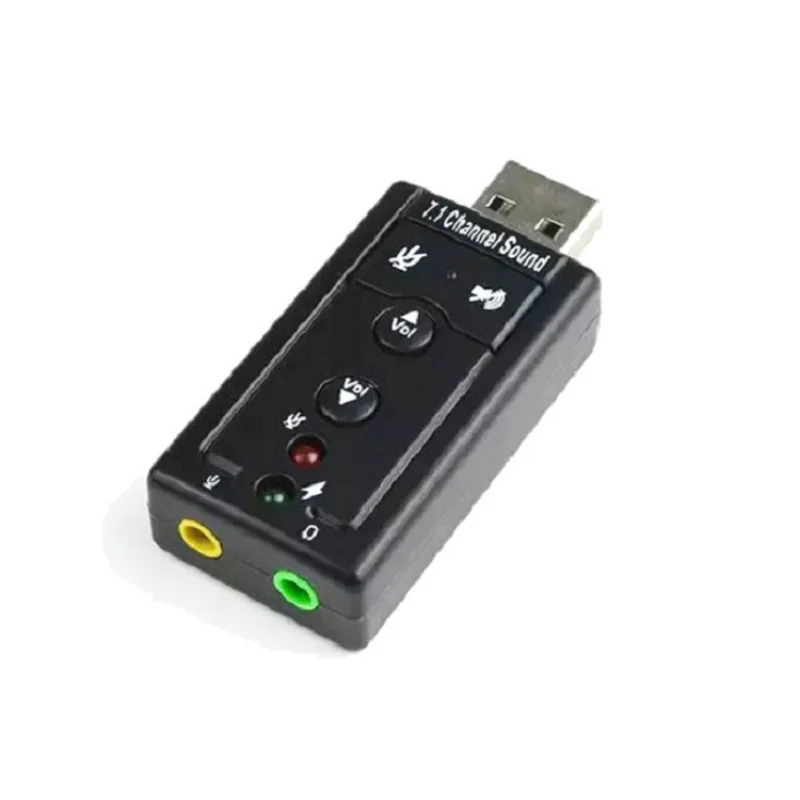 Новинка 7 1 внешняя звуковая карта USB с разъемом 3 5 мм аудиоадаптер для наушников