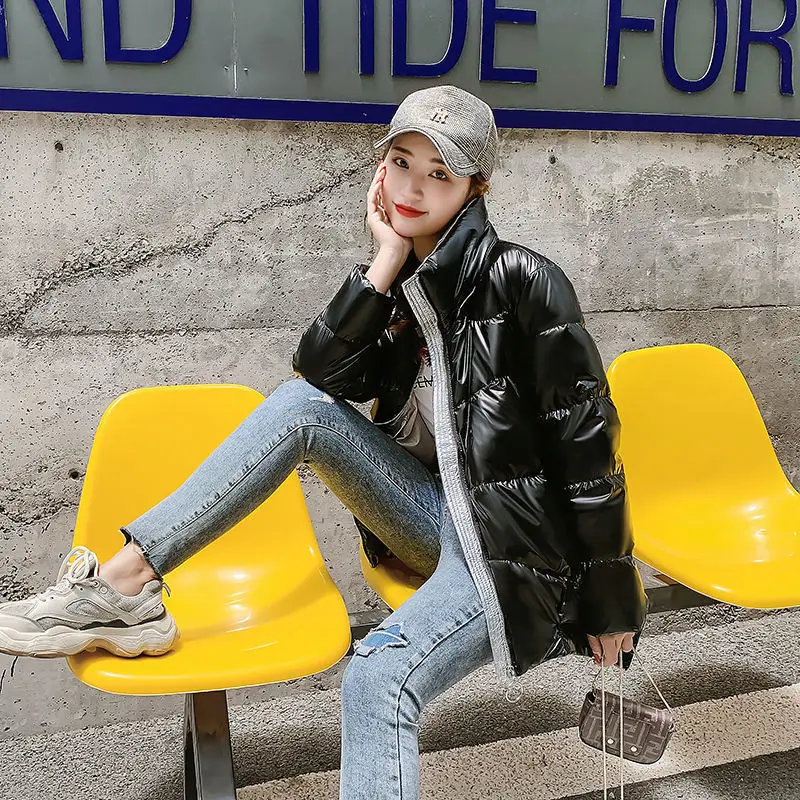 

Special Sale down Jacket Women's Short Style Bright Surface 2020 New Fashion Korean-Style Mid-Length Winter Jacket