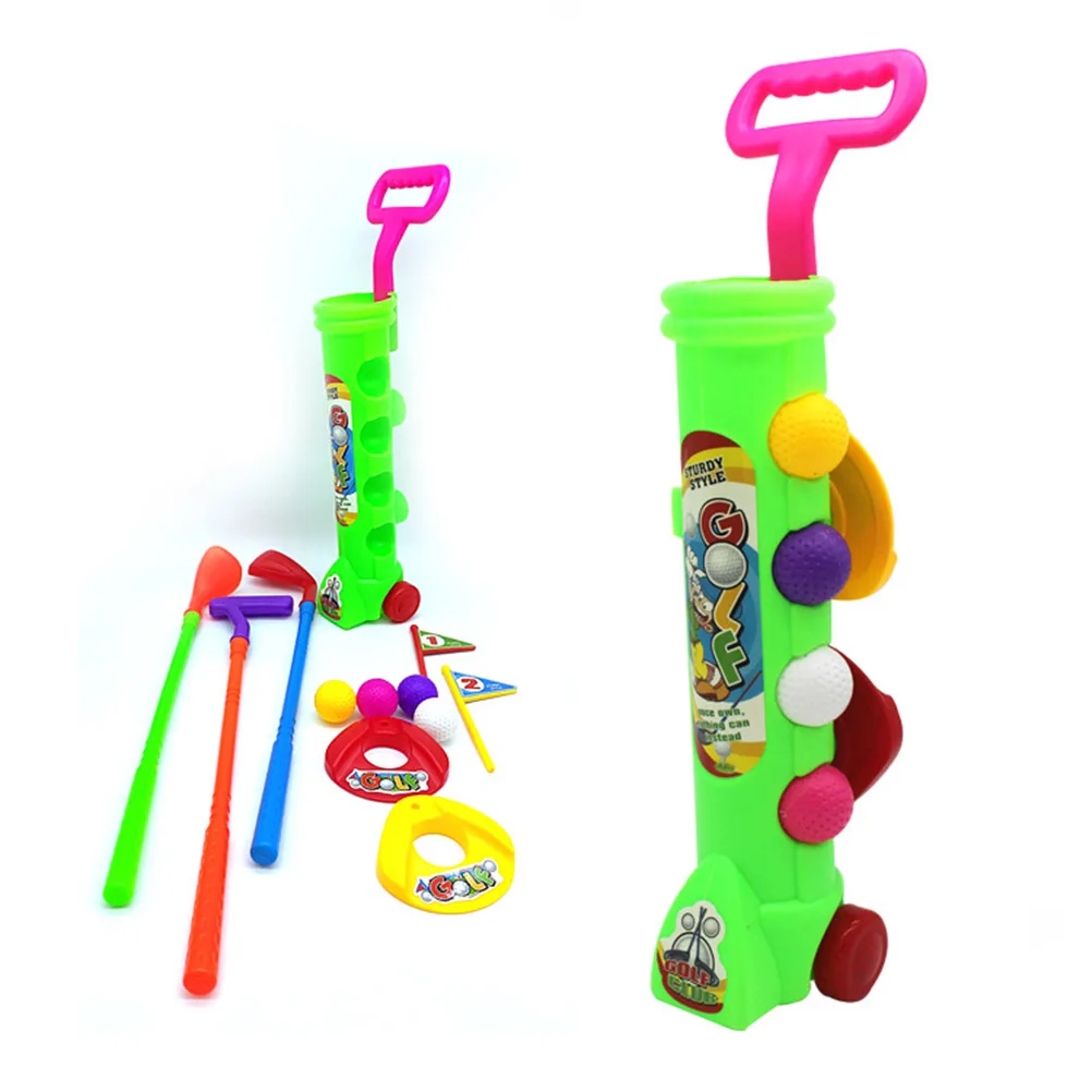 1 комплект для улицы детские игры в гольф клуб игрушки детей подарок мяч