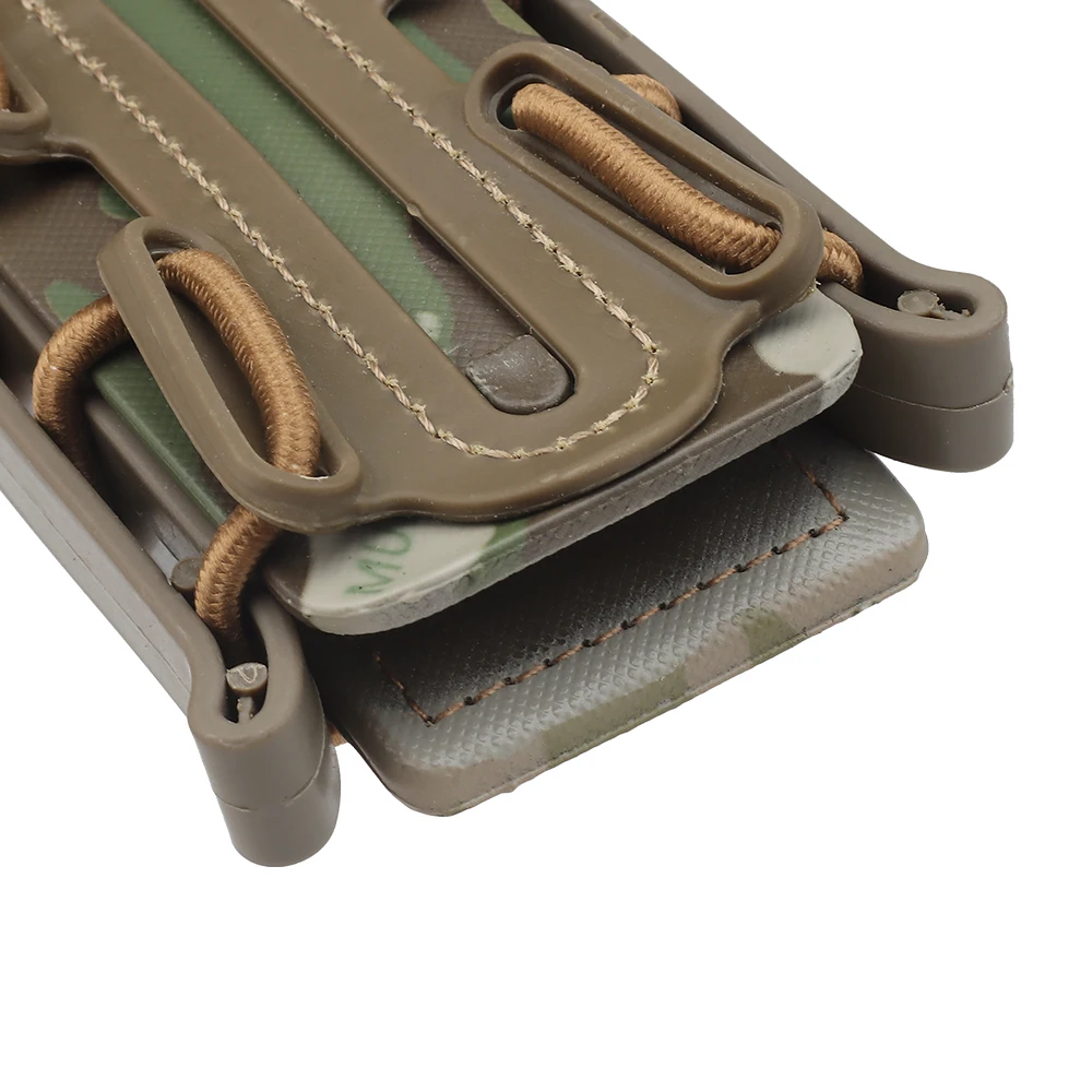 Tactical 9mm Molle Pistol Mag Military Magazine Pouch Hunting Holster Fastmag with Belt Clip and Molle Soft Shell Mag Pouch