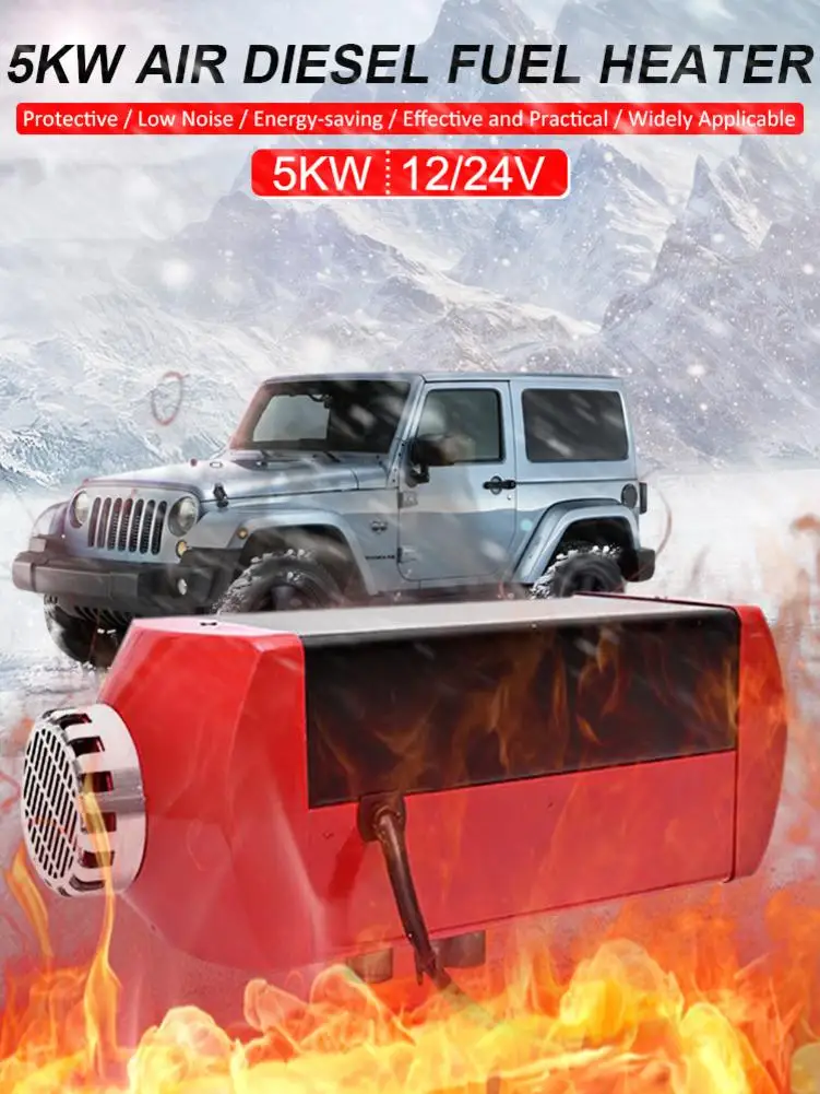 

Car Heater 5KW 12V24V Air Diesels Heater Parking Heater With LCD Monitor Remote Control For RV Motorhome Trailer Trucks Boats