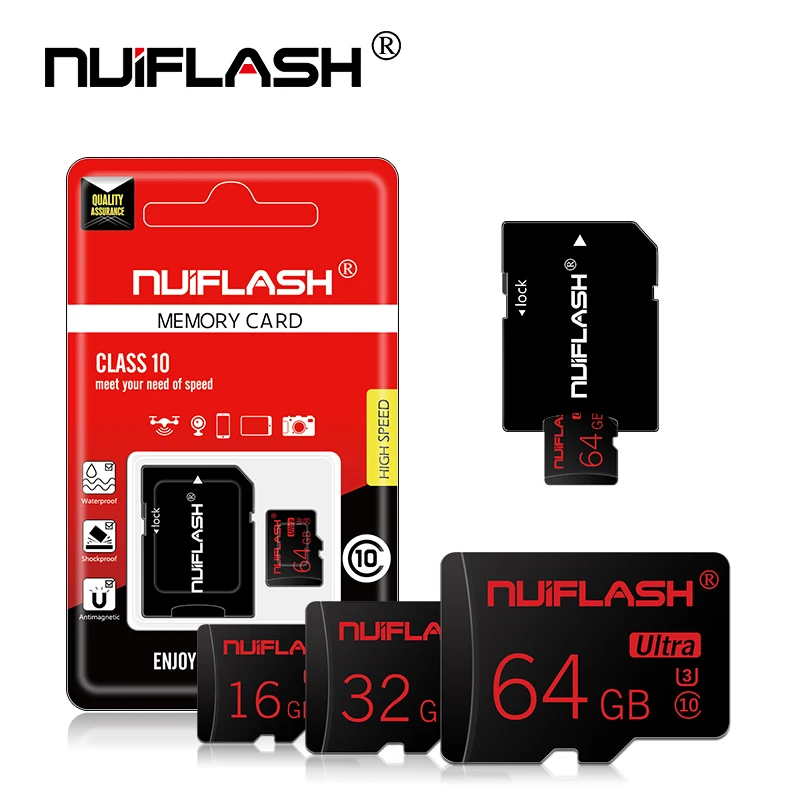 

High speed transmission Memory Card 32GB 64GB 128GB Class 10 Micro SD Card 8GB 16GB mini TF Card with gift Adapter