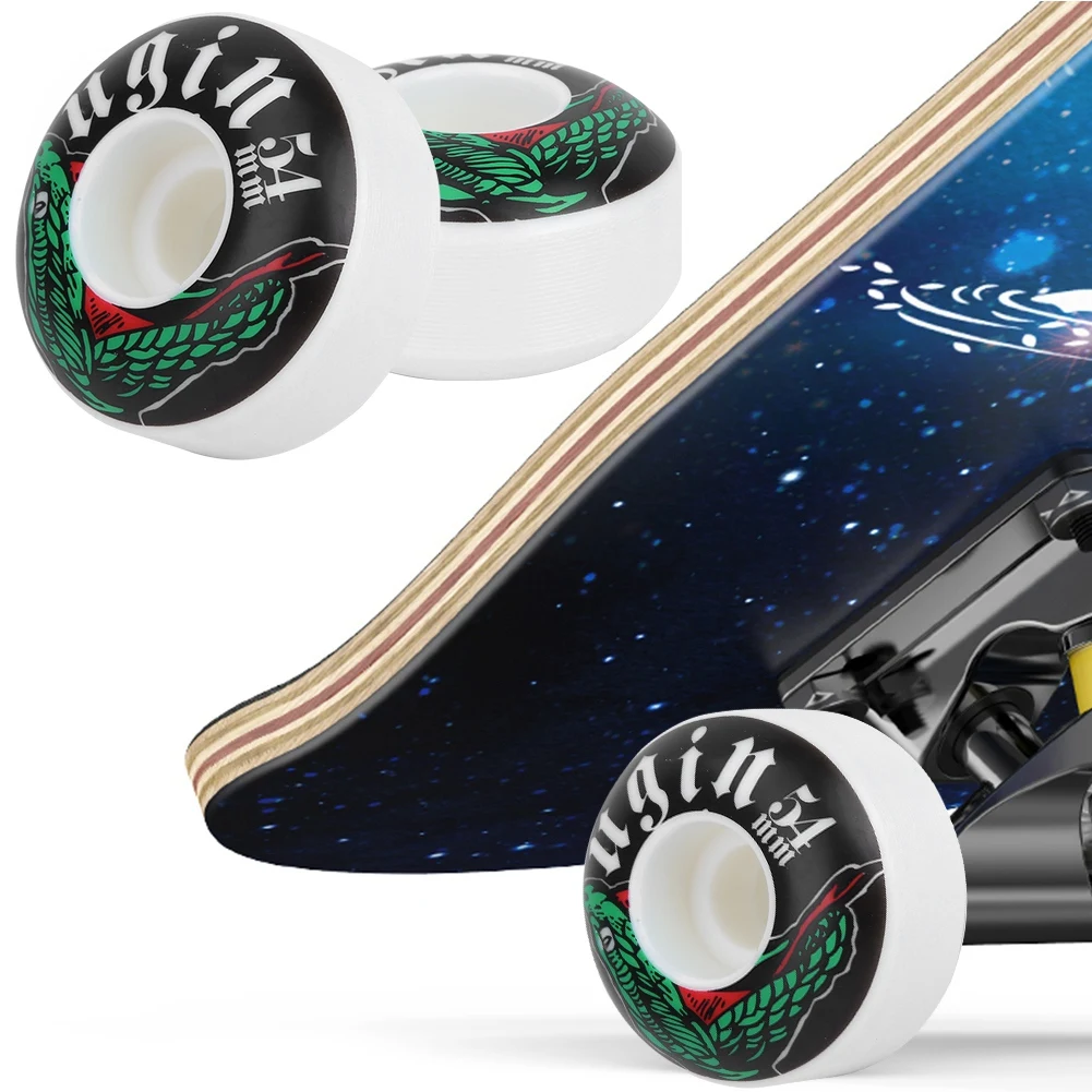 4pcs Skateboard Wheels For Ollie Punk And Jumping Hardness Wheel Skate Board Longboard 54*32MM | Спорт и развлечения