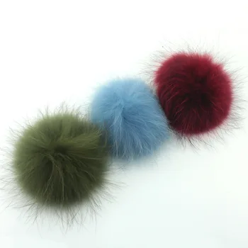

LAVIDA F71 2pcs Real Raccoon Fox Fur Pom Poms Ball Fur Pompom for Jewelry Making DIY Hats Materials Accessories Jewelry Findings