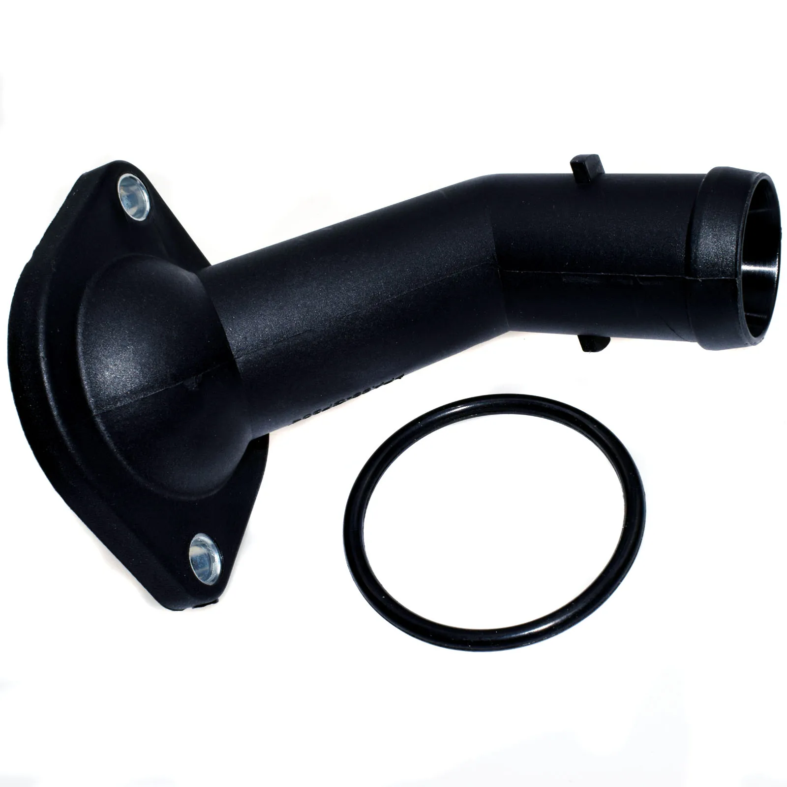 Aluminum Coolant Thermostat Radiator Water Flange Pipe Connector For Audi VW A3 TT Skoda Seat Bora Golf Jetta 1.8T 1J0121087C - Цвет: Plastic 06A121121F