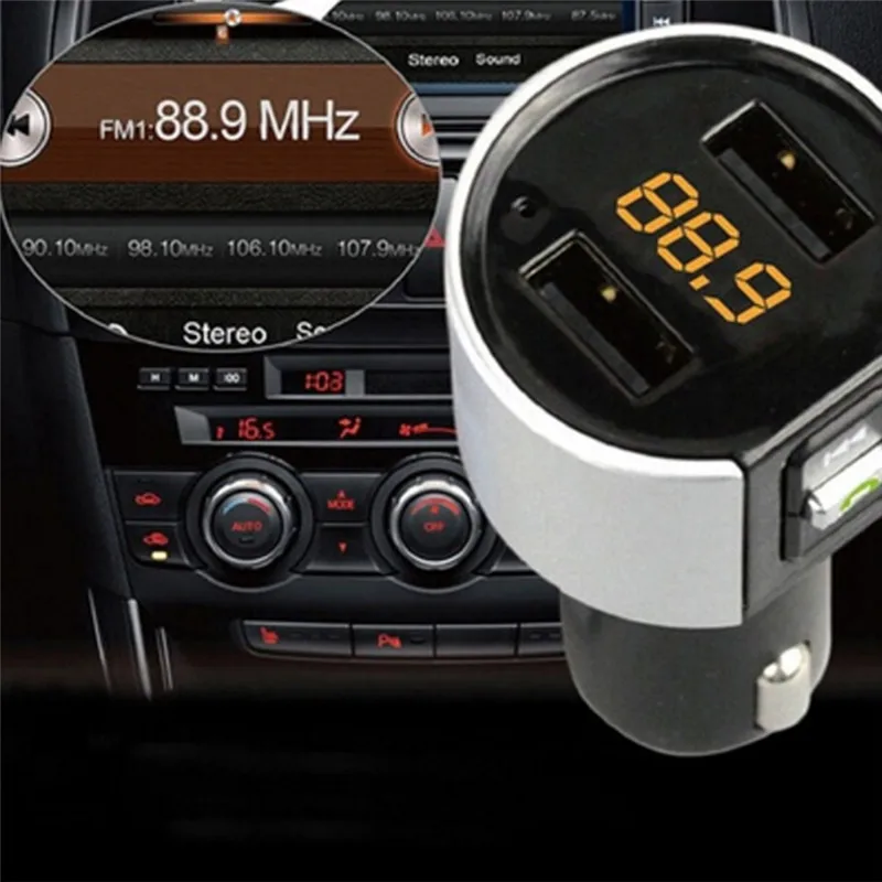 Handfree MP3 плеер Bluetooth автомобильный комплект Handsfree Авто USB зарядное устройство fm-передатчик Радио Беспроводной простой в использовании