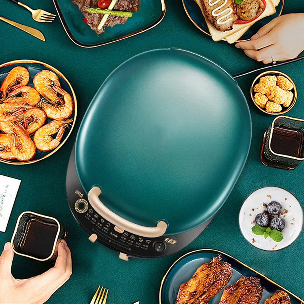 Household Steak Baking Pan Electric Pancake Making Machine Double Side Heating Pancake Crepe Tortilla Maker