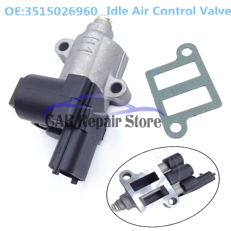 Клапан управления холостого хода AC587 OEM 3515026960 для hyundai Kia Accent Rio5 2006-2011 1.6L 1580808 35150-26900 автозапчасти