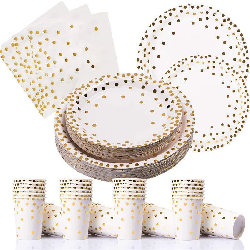 Plate paper cup paper cup set (6)