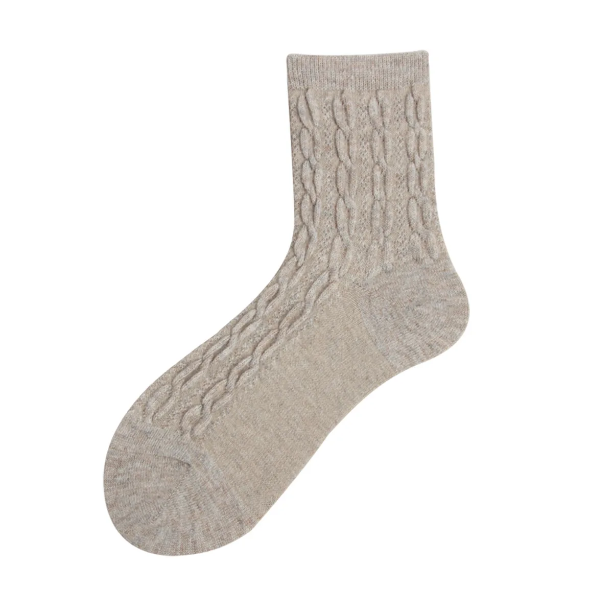 Осенне-зимние новые японские ворсовые носки цветные мягкие шерстяные носки с объемным пеньковым узором современные модные женские носки