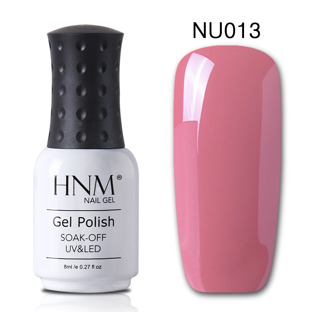 NU013 HNM UV 8 мл УФ-гель для ногтей серый телесный цвет серия для дизайна ногтей замочить от лака Лак Живопись гель основа верхнее покрытие - Цвет: NU013