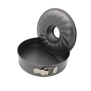 

Cake Pan Baking Tools Carbon Steel Round Chimney Non-stick Live Bottom Buckle Cake Mold Cake Baking Mold DIY Cake Baking Tray