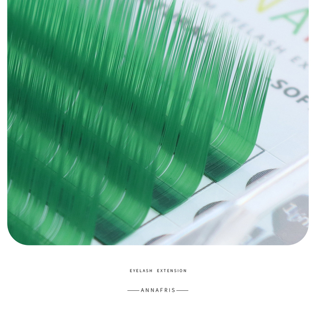 Individual Colored Eyelash Extension C D Curl Russian Volume 8-15mm Mix Length Natural Faux Mink Color False Lashes