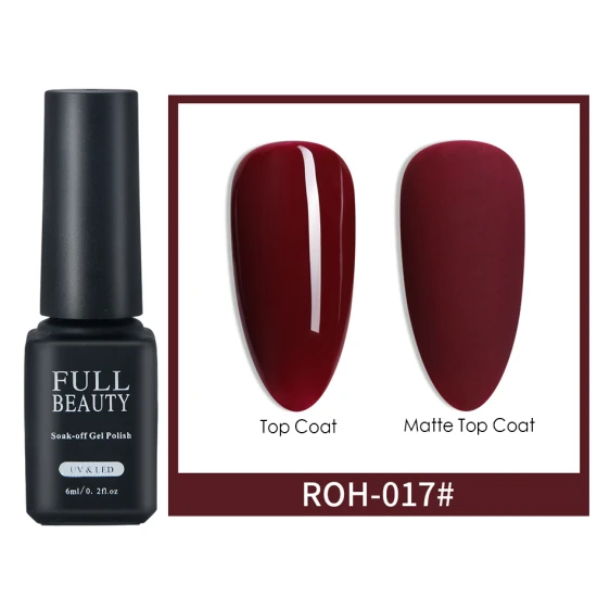 Nail Gel Polish 6ml Yellow Orange Pure Colors Nail Art Lacquer Soak Off UV Gel Varnish Semi Permanent Autumn Manicure TRROH01-18 - Цвет: ROH-17