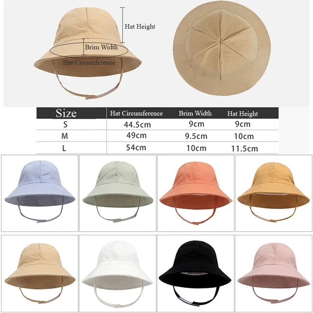 קיץ תינוק דלי כובע חוף אביזרי תינוק שמש כובע עבור בני בנות פנמה כובע דייג שווי לילדים 3M-6Y 3