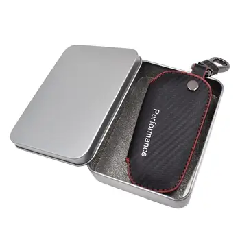 

Car Remote Control Case Auto Key Bag Wallets Cover for M Power Sports Performance Logo Emblem Keychain Holder Protector for BMW
