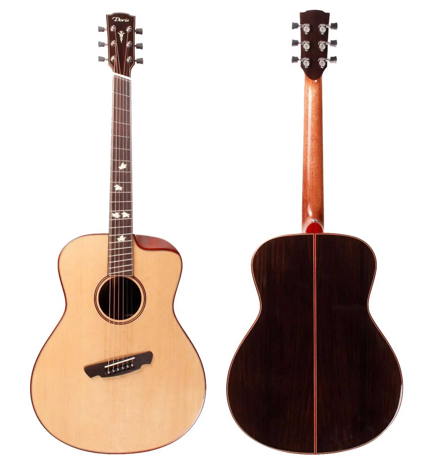 Doris MS50FD fanfret акустическая электрогитара, гитара ra acustica