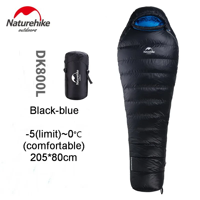 Спальный мешок Naturehike для мам на 90% утином пуху спальный одного кемпинга пешего