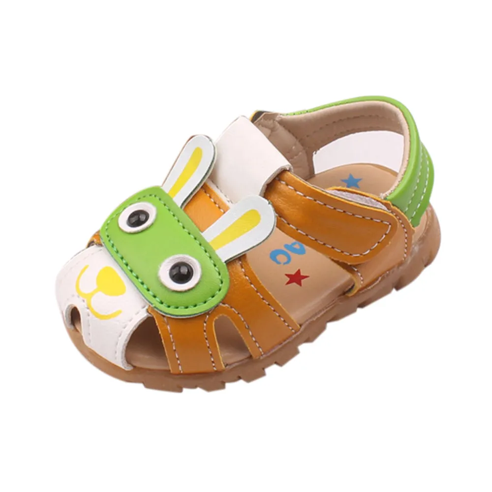 GN Cartoon sandals with lights Fashion Sneaker Children Summer Casual Sandals Outdoor Shoes Slip-On beach shoes Y10.15 - Цвет: GN