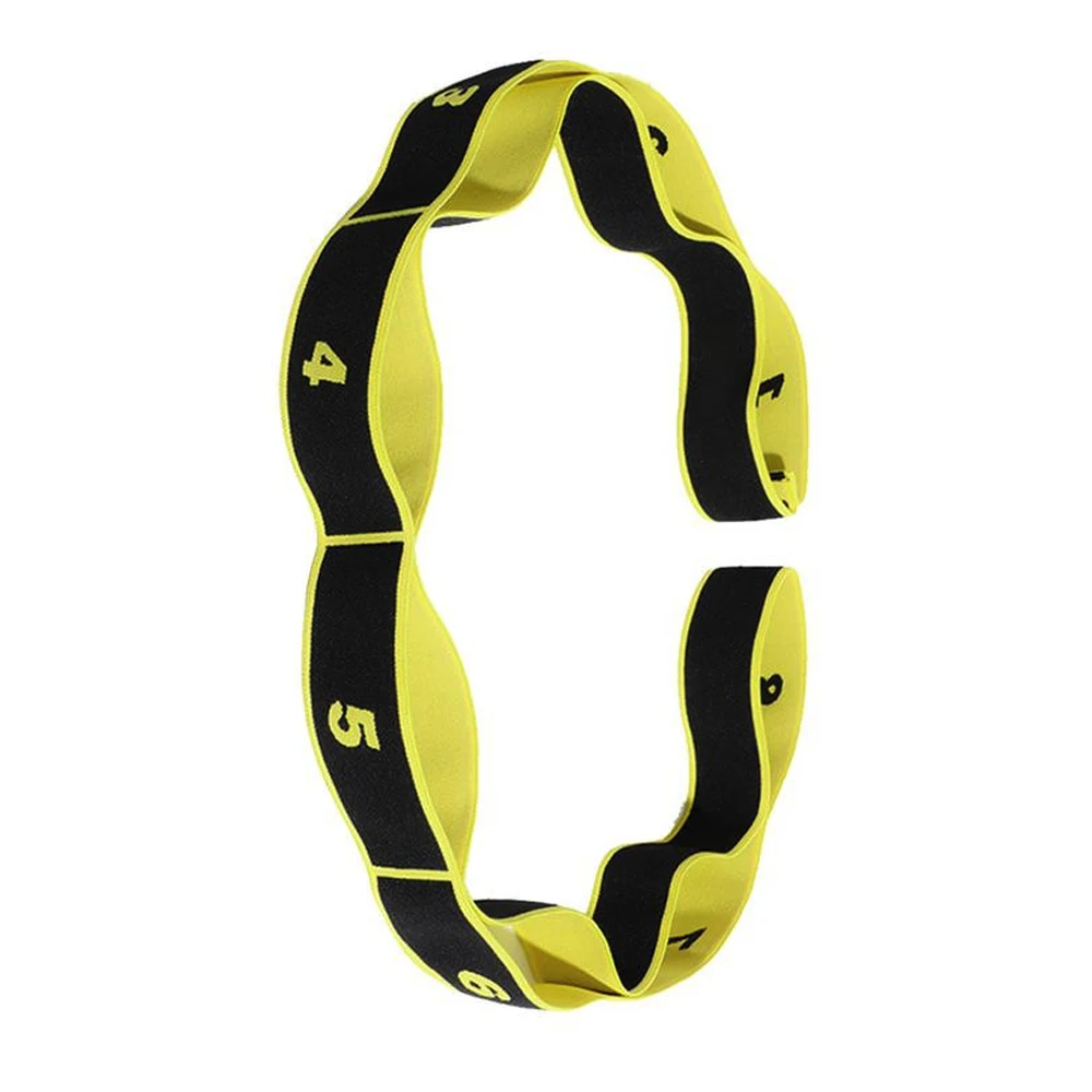 Fitness Pull Rope Chest Expander Posture Correction Puller Stretch Arm Apparatus 8 Grid Yoga Belt Set Muscle Training Equipment - Цвет: Yellow