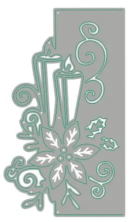 LLove CCraft Candle Edge металлический режущий Скрапбукинг для карты создание Фото Альбом DIY тиснение вырезы - Цвет: Светло-серый