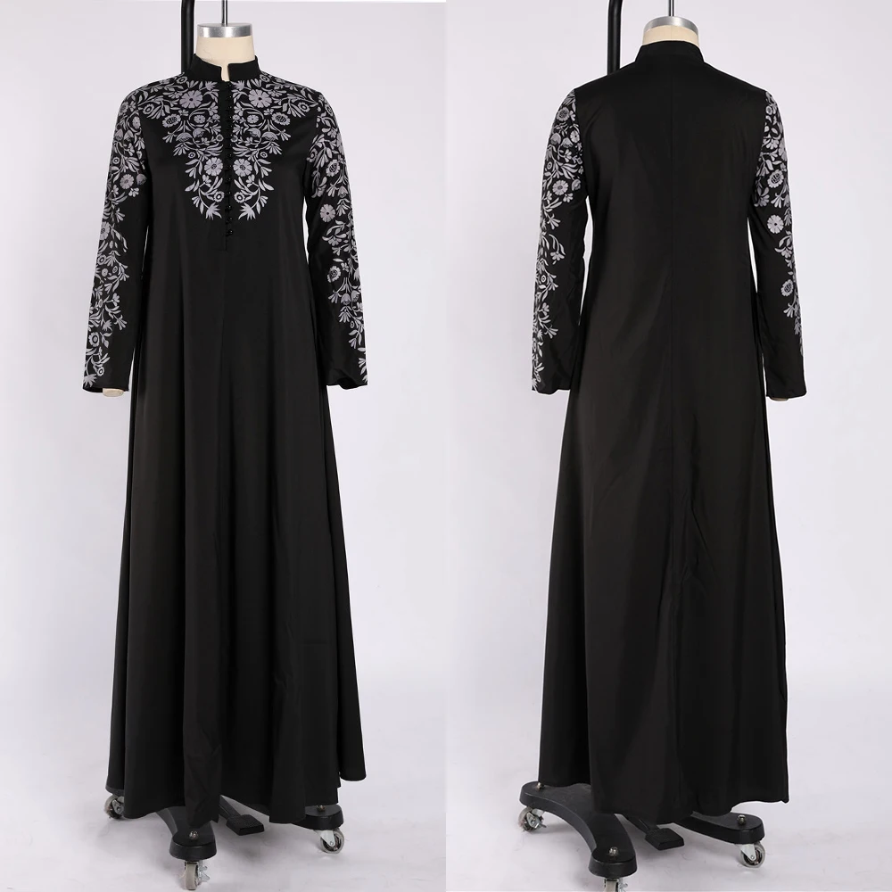 Абая(Бангладеш) халат турецкий кафтан абайя Дубайский хиджаб мусульманское платье с вышивкой мусульманская одежда Арабский Кафтан марокаин джеллаба