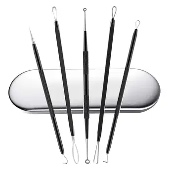 

Miji Mila Blackhead remover Acne treatment Pimple Popper Face Skin Care Kit Professional Blemish Whitehead Scar Extractor