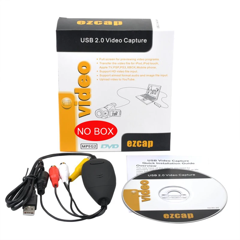 USB-2-0-Video-Capture-Audio-Grabber-DVD-Maker-VHS-V8-8MM-Video-tape-cassette-DVD