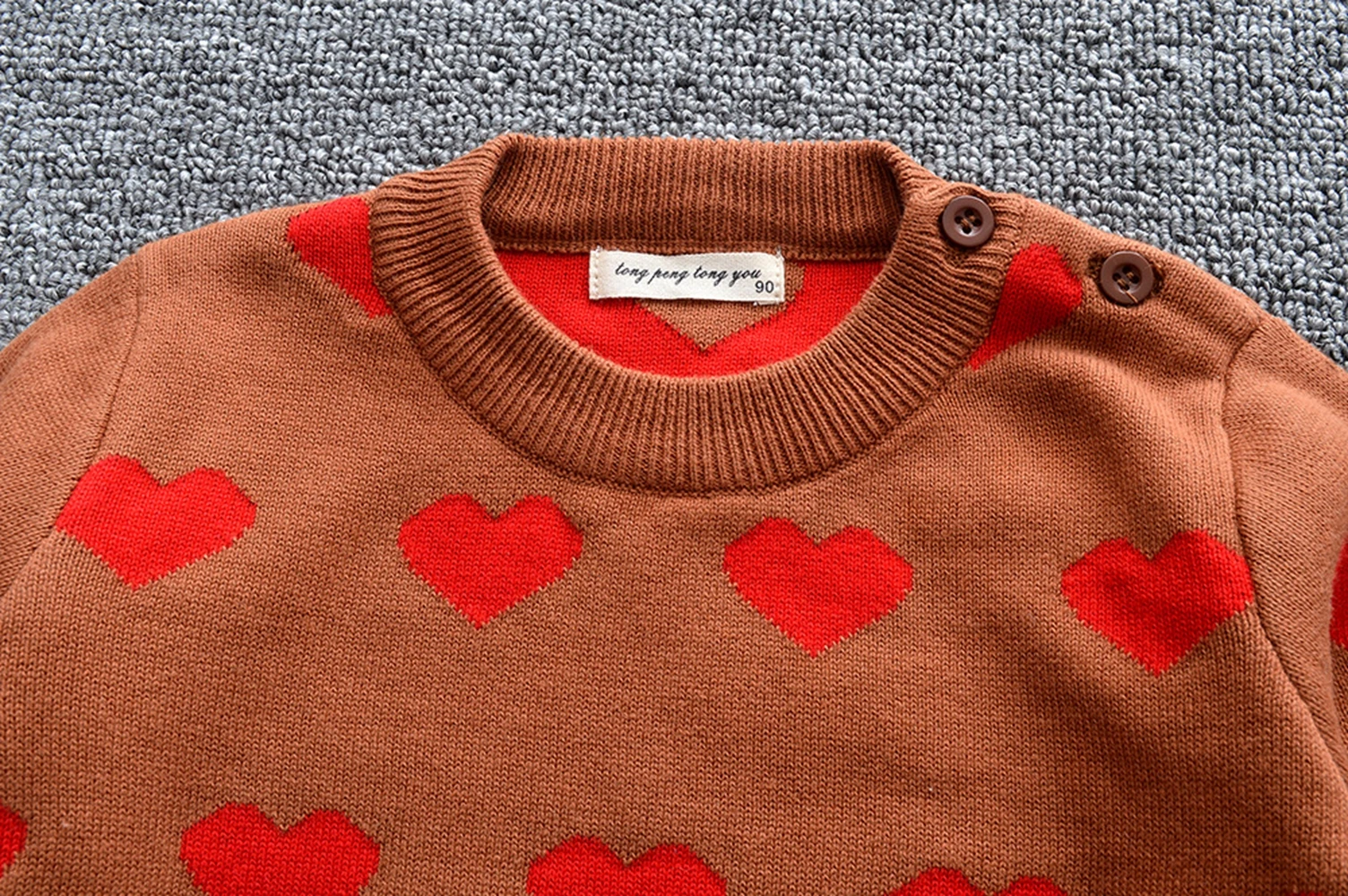 Chumhey/От 1 до 5 лет; свитер для маленьких девочек; сезон весна-осень-зима; плотные вязаные пуловеры для девочек; цвет красный, серый; одежда для детей; одежда для малышей