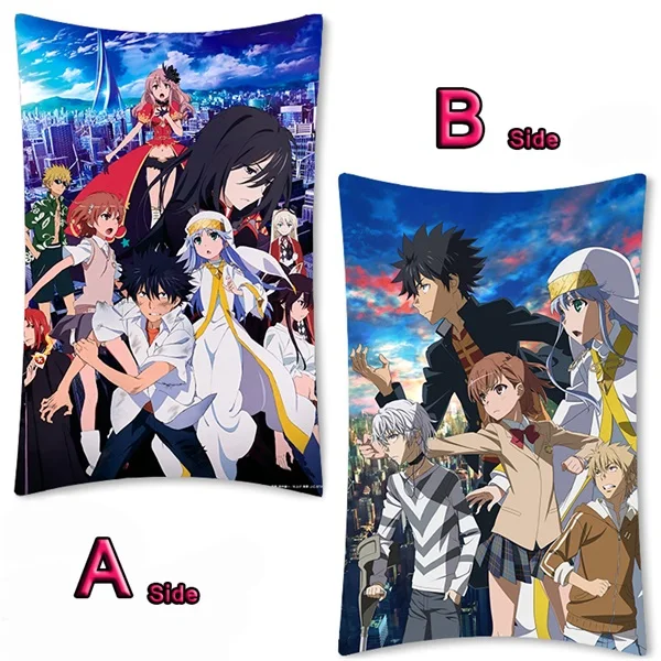 01 Аниме некоторых магических индекс Kamijou Touma Dakimakura обниматься тела чехол отаку подушка крышка 2WAY 35x55 см - Цвет: 01