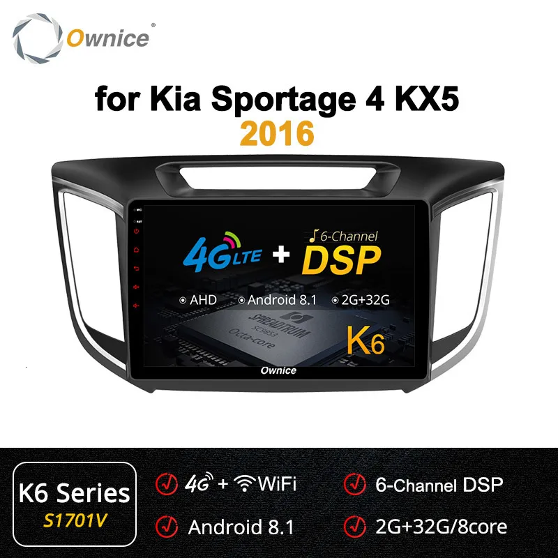 Ownice K6 K5 K3 Octa Автомобильная Android 9,0 мультимедийная система бортовой компьютер для hyundai Creta Ix25 Gps Автомагнитола - Цвет: S1701 K6