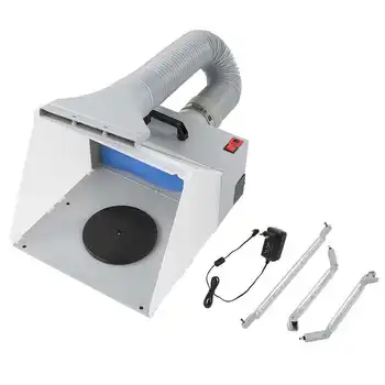 

EU Plug 100-240V Spray Paint Airbrush Spray Booth Kit Craft Spray Booth Extractor Filter Power Tools Set