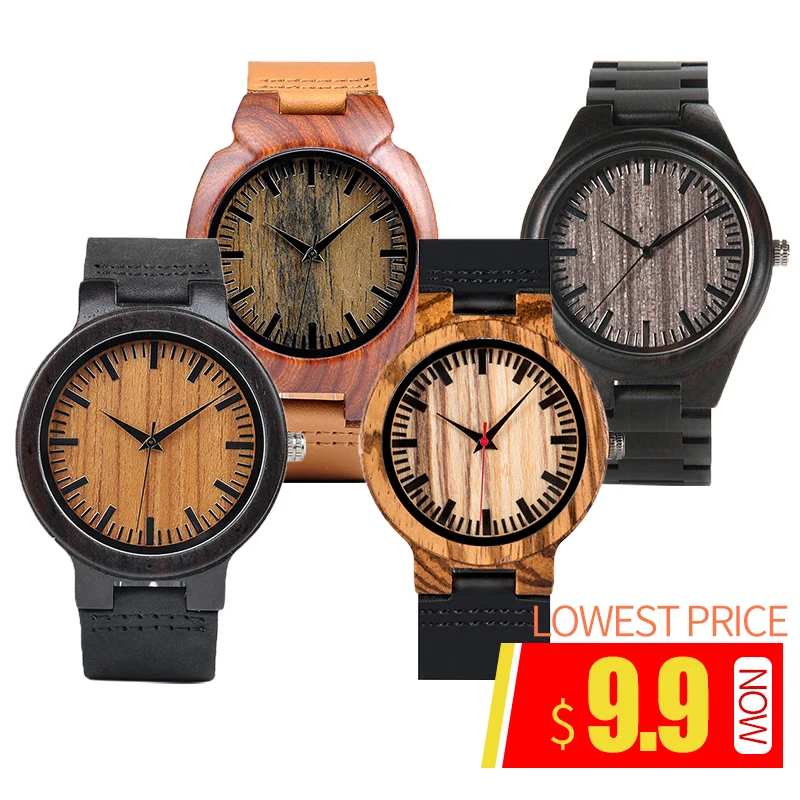 Reloj mujer BOBO BIRD деревянные часы ручной работы из натуральной кожи в подарочной