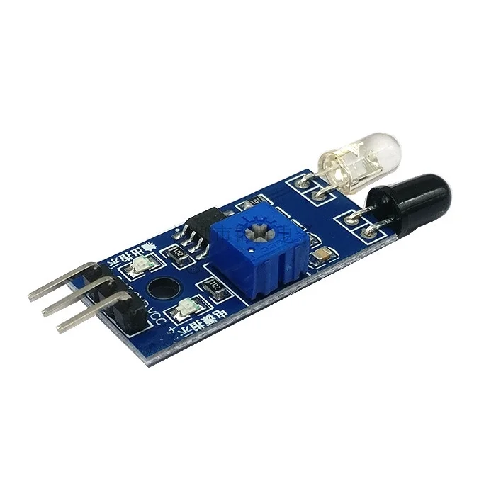 100 шт ИК инфракрасное препятствие избегания Сенсор модуль для Arduino салона автомобиля Робот 3-жильный фотоэлектрический Светоотражающие