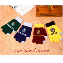 Hp фильм косплей перчатки хогварт четыре дома Гриффиндор Сенсорный экран перчатки игрушки для рождественских подарков hp Поттер Cos вечерние шоу игрушки