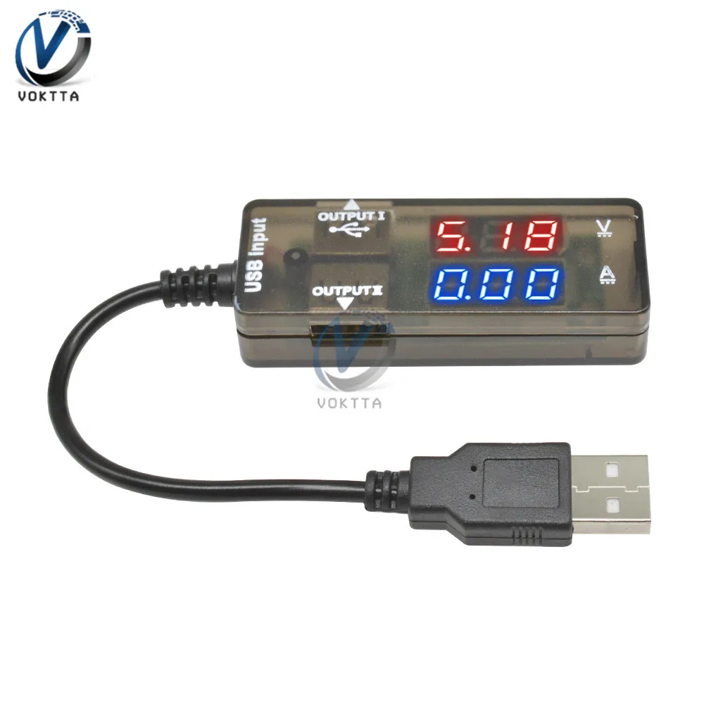 Цифровой вольтметр Амперметр USB тест er доктор напряжение измеритель тока Банк питания зарядное устройство детектор USB кабель тест